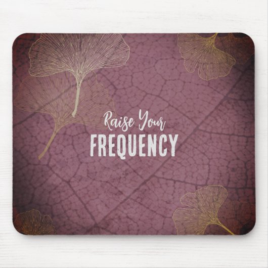 Tapis De Souris Augmentez votre devis de fréquence sur les Feuille (Devant)