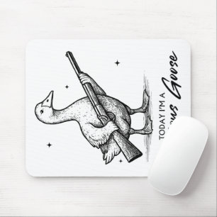 Tapis De Souris Aujourd'hui, je suis une grande oie amoureuse avec