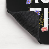 Tapis De Souris Aunt Tifa - Retro Wildflowers Floral Feminist Mom  (Coin)