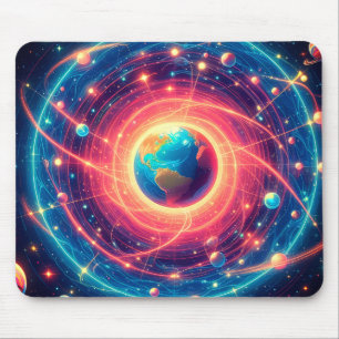 Tapis De Souris Aura de la Terre et Loi de l'Attraction Visible
