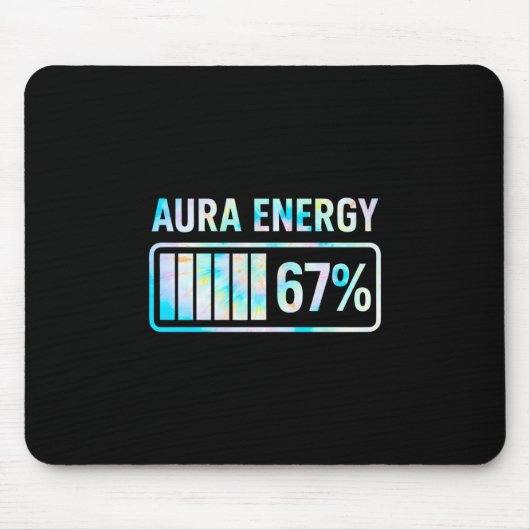 Tapis De Souris Aura Energy 67 67 Six Seven Meme (Devant)