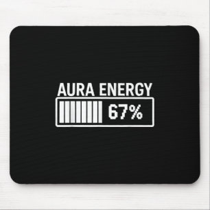 Tapis De Souris Aura Energy À 67 Funny Six Sept Mèmes Gen Alpha S