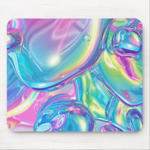Tapis De Souris Aura esthétique dégradé en métal liquide holograph