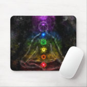 TAPIS DE SOURIS AURA ÉTHÉRÉE CHAKRA (Avec souris)