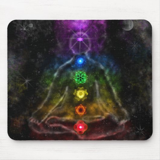 TAPIS DE SOURIS AURA ÉTHÉRÉE CHAKRA (Devant)