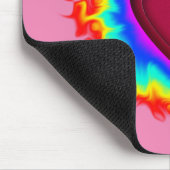 Tapis De Souris Aura Psychédélique Double Cœur (Coin)