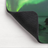 Tapis De Souris Aurora Borealis | Lofoten Beach Norvège (Coin)