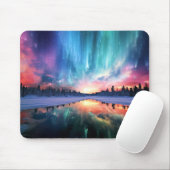 Tapis De Souris Aurora Borealis, Northern Lights, (Avec souris)