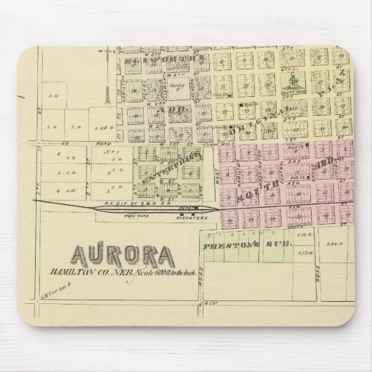 Tapis De Souris Aurora, Phillips, un Hampton, Nebraska (Devant)