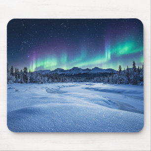 Tapis De Souris Aurore Boréale