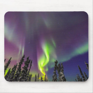 Tapis De Souris Aurore Boréale Fairbanks, Alaska