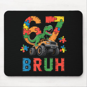 Tapis De Souris Ausim Six Seven Bruh Dino Autisme Sensibilisation