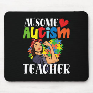 Tapis De Souris Ausome Autisme Handicap des enseignants Mois 1