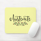 Tapis De Souris Austénite floral jaune (Avec souris)