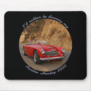 Tapis De Souris Austin Healey Sportscar rouge Mousepad
