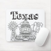 Tapis De Souris Austin Texas Art Vacances Texas Souvenir Design (Avec souris)