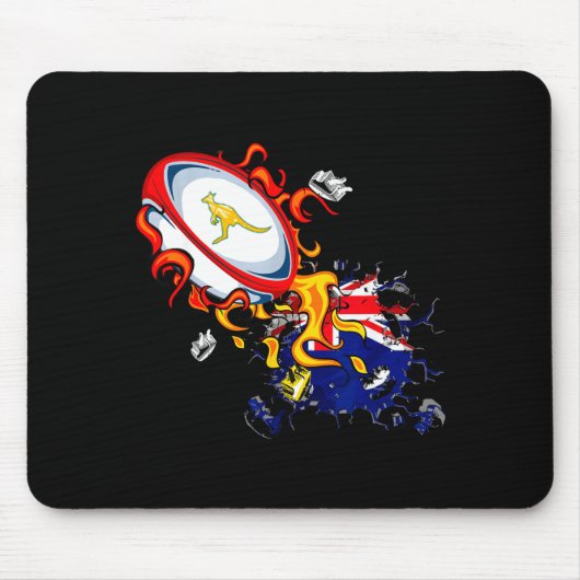 Tapis De Souris Australia Rugby, Wallabies Rugby Jersey, Australia (Devant)