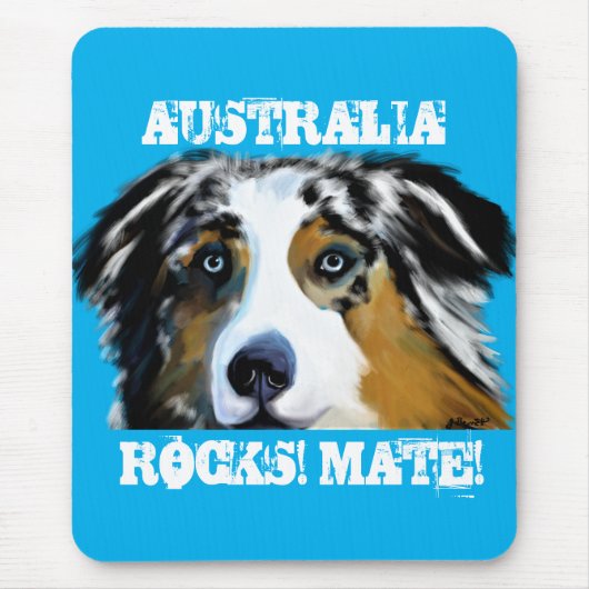 TAPIS DE SOURIS AUSTRALIAN SHEPHERD (Devant)