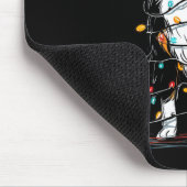 Tapis De Souris Australian Shepherd Christmas Graphics Dog Lights (Coin)