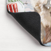 Tapis De Souris Australian Shepherd Winter Wonderland Noël (Coin)