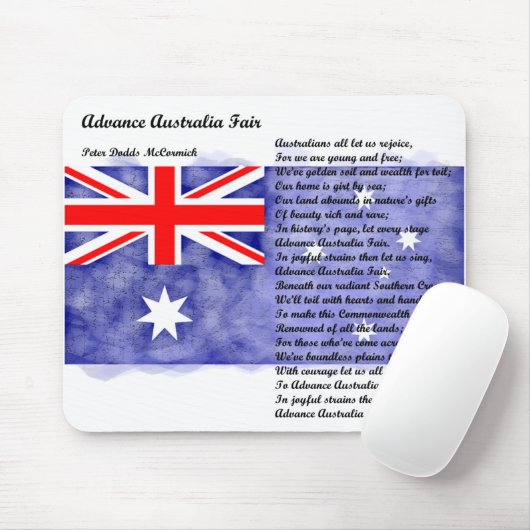 Tapis De Souris Australie - Advance Australia Fair (Avec souris)