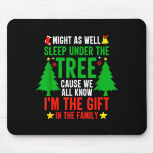 Tapis De Souris Autant dormir sous l'arbre T-shirt Noël