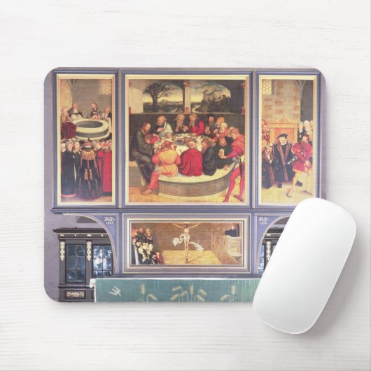 Tapis De Souris Autel avec un triptyque dépeignant (Avec souris)