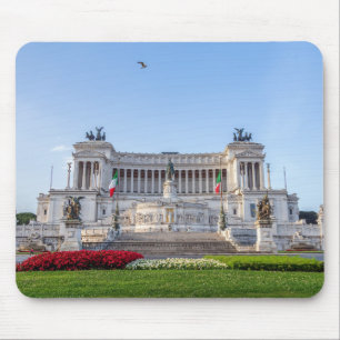 Tapis De Souris Autel de la Patrie au petit matin - Rome, Italie