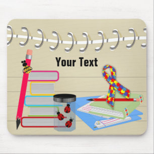 Tapis De Souris Autism Awareness School Mouse Pad