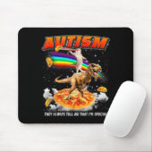 Tapis De Souris Autism Awareness T-rex Cat Meme Neurodiversity Pri (Avec souris)