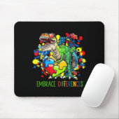 Tapis De Souris Autisme Accepter les différences Dinosaur T-Rex en (Avec souris)