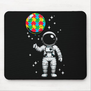 Tapis De Souris Autisme astronaute puzzle ballon mignon asd sensib