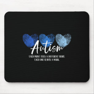 Tapis De Souris Autisme Cardiaque D'Empreinte Chaque Impression Ra