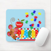 Tapis De Souris Autisme enseignant Mousepad (Avec souris)