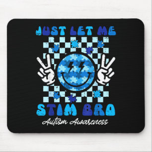 Tapis De Souris Autisme Laissez Stim Bro Sourire Paix Sensibilisat