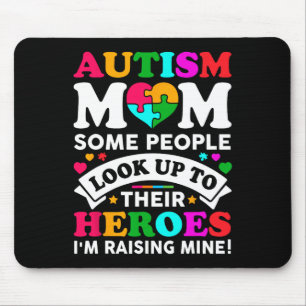 Tapis De Souris Autisme Maman Des gens regardent vers le haut Leur
