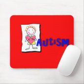 Tapis De Souris Autisme Mousepad (Avec souris)