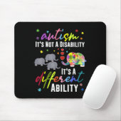 Tapis De Souris Autisme Pas Un Handicap C'est Une Capacité Différe (Avec souris)
