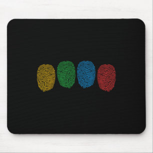 Tapis De Souris Autisme Sensibilisation Neurodiversité Empreinte d