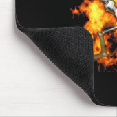 Tapis De Souris Autisme Skeleton Guns Funny Fire Bones Éffrayant (Coin)