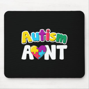 Tapis De Souris Autisme Tante Sensibilisation Puzzle Pièces Couleu