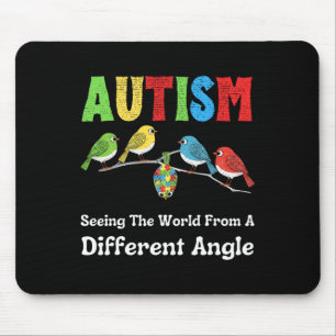 Tapis De Souris Autisme Voir Le Monde Sous Un Angle Différent Coup