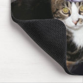 Tapis De Souris Autobus conduisant le chat (Coin)