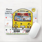 Tapis De Souris Autobus d'adoption pour Mousepad du chat et du (Avec souris)