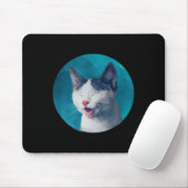 Tapis De Souris Autocollant de chat (Avec souris)