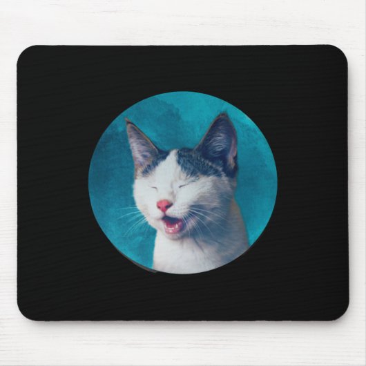 Tapis De Souris Autocollant de chat (Devant)