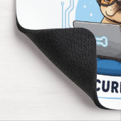 Tapis De Souris Autocollant de chien de cybersécurité codeur franç (Coin)