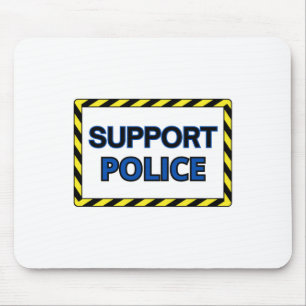 Tapis De Souris Autocollant de soutien à la police2 