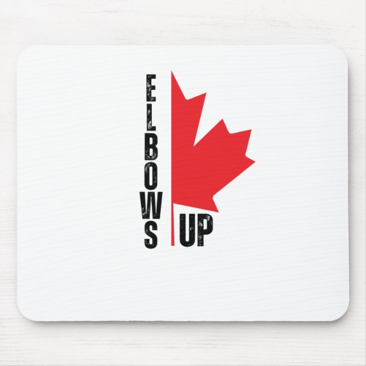 Tapis De Souris Autocollant Elbows Up (Devant)