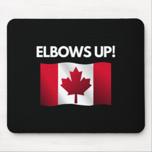 Tapis De Souris Autocollant Elbows Up Canada12